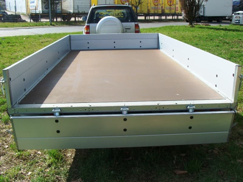 Offener Kastenanhänger 4 m Hochlader 3500 kg gebremst 100 km/h 4010x2030x345 mm Nutzlast ca. 2900 kg – 2