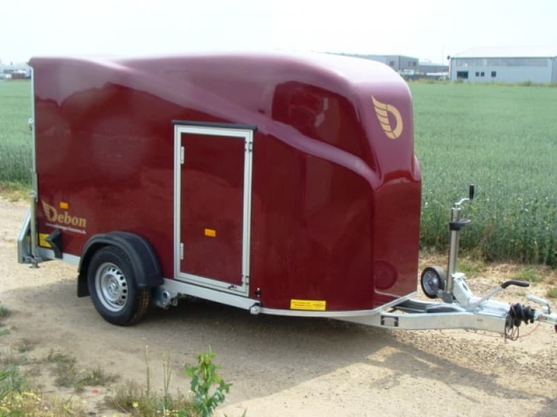 GfK Kofferanhänger mit Rampe + Seitentüre abschließbar 1300 kg gebremst 100 km/h 3000 x 1550 x 1750 – 2