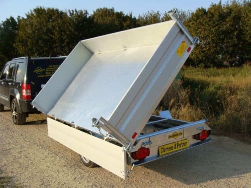 Dreiseitenkipper Kipper Hochlader 1800 kg gebremst einachser Handpumpe 2670 x 1500 x 350 = 1,40 m³ – 3