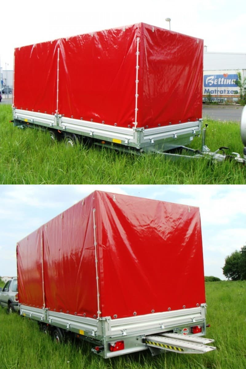 Geschlossener PKW Transportanhänger Autotransporter 3500 kg Plananhänger 100 km/h 5110x2130x 2050 mm – 2