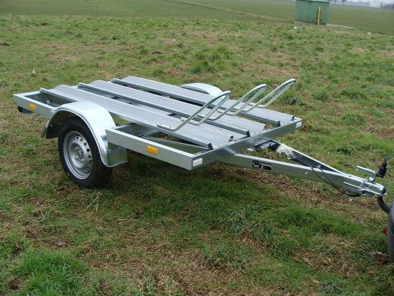 Motorradanhänger 750 kg ungebremsten 1 bis 2 Motorräder Führerschein B 2000 x 1280 Nutzlast 595 kg – 3
