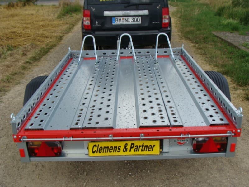 Motorradanhänger 750 kg Führerschein B gebremsten 1 bis 2 Motorräder 100 km/h 2100 x 1500 x 100 mm – 4