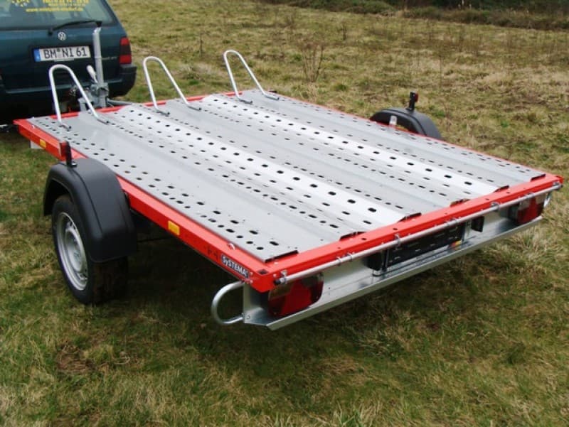 Motorradanhänger 1300 kg gebremsten 2 bis 3 Motorräder 100 km/h 2510 x 1890 Nutzlast ca. 956 kg – 4