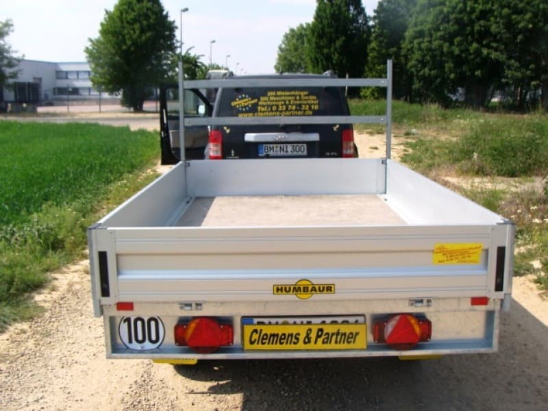 Baustelle Gartenanhänger Hochlader 2000 kg gebremst Seiten öffnen Leitergestell 2650 x 1650 x 300 mm – 3