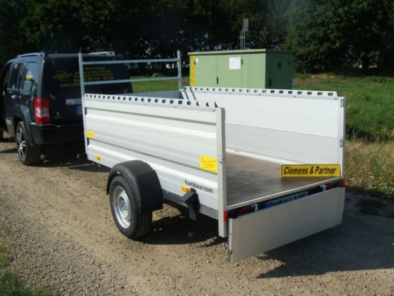 Müll + Gartenanhänger 1300 kg gebremst mit viel Ladevolumen 2510 x 1310 x 700 mm = 2,92 m³ – 3