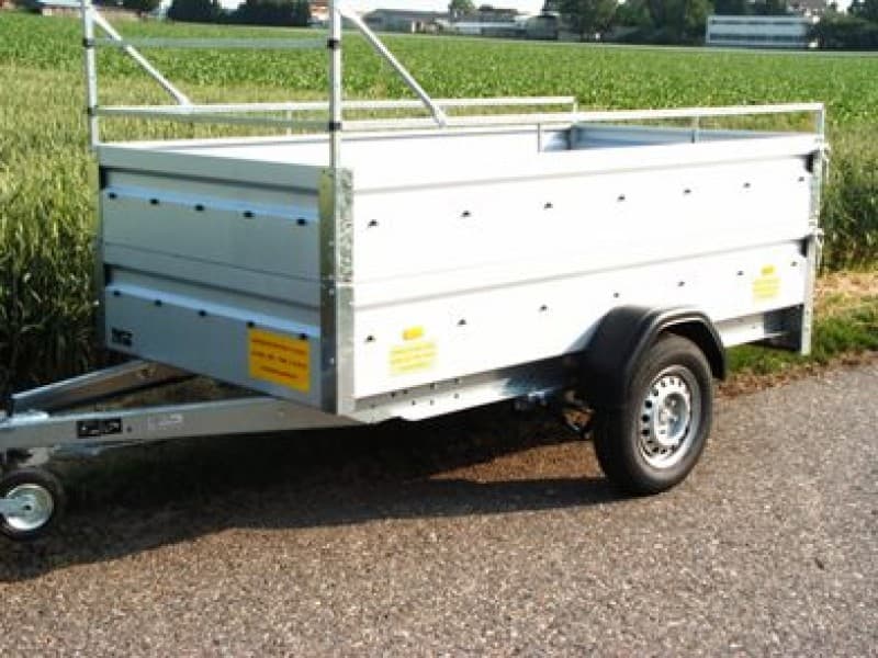 Offener Kastenanhänger Langzeitmiete von 1200 kg bis 1800 kg einachser Garten Müll Schutt – 5