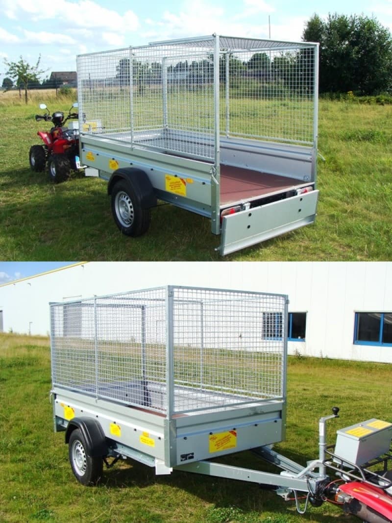 Offener Kastenanhänger Langzeitmiete von 1200 kg bis 1800 kg einachser Garten Müll Schutt – 2