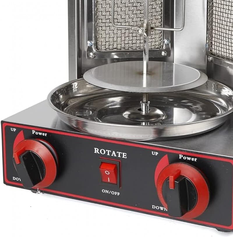 Dönergrill 3000 W Döhnerspiess Hähnchengrill Gyrosgrill Vertikalgrill Drehgrill mit Drehspieß Kebab – 4
