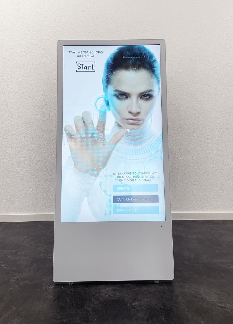Outdoor Monitor - mobiler digitaler Kundenstopper mit Akku – 2