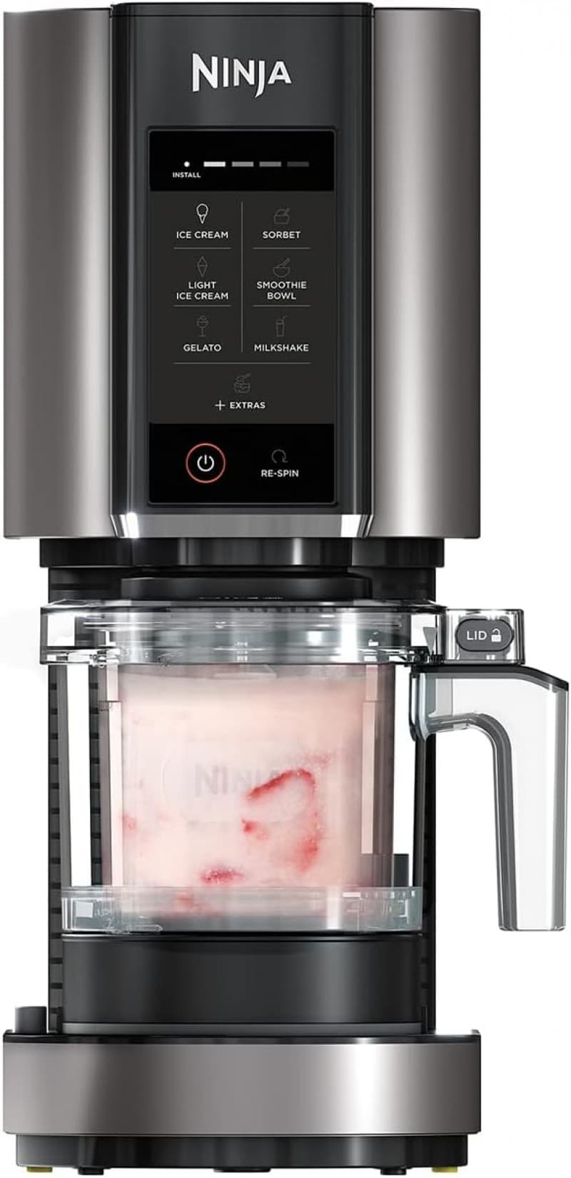 Softeismaschine privat Eismaschine & Dessertmaschine mit 3 Behältern = 4,2 l Eis – 4
