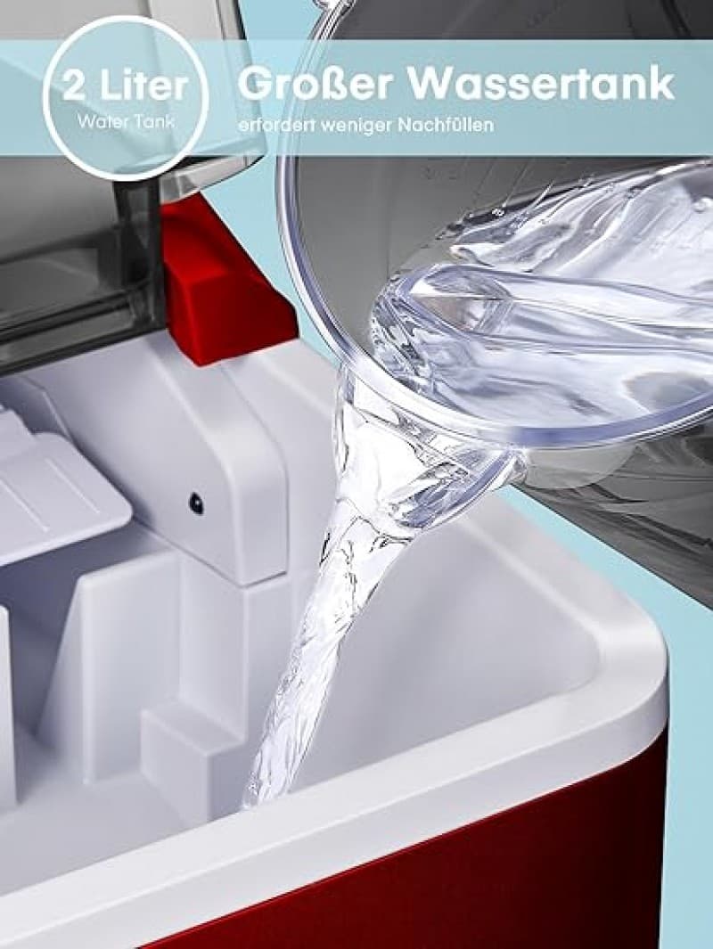 Eiswürfelmaschine 14 kg Eiswürfel in 6-8 Minuten geräuscharmer Betrieb 120 W Ice Maker – 4