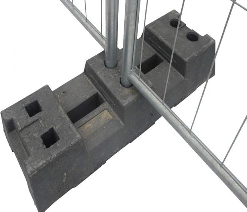 Bauzaun / Mobilzaun verzinkt 3,50 x 2 m Gewicht: ca. 13 kg Baustellenzaun PE-Fuß – 2