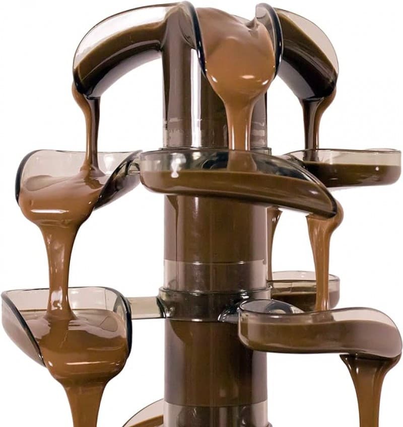 Schokoladenbrunnen Cascade 440 mm hoch auf 4 Ebenen 1,5 kg Schokolade Schokobrunnen – 2