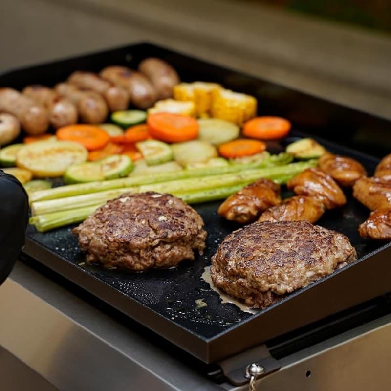 Tisch-Gasgrill 640 x 350 x 294 mm 3 Edelstahlbrenner BBQ Camping-Gasgrill – 2