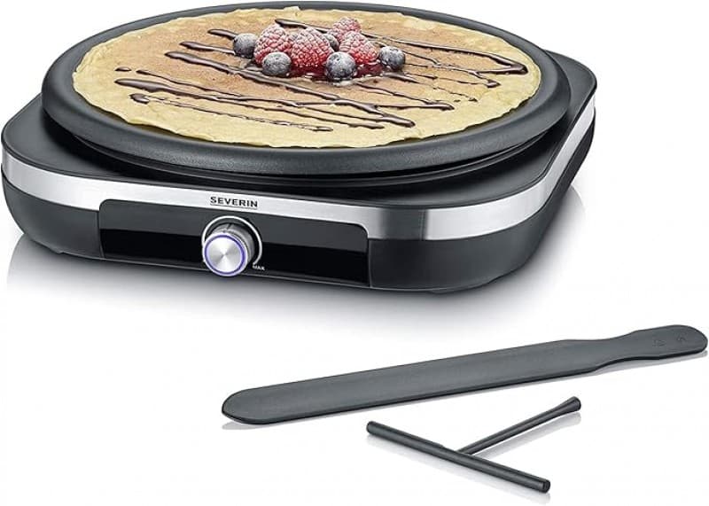 Crepes-Maker für süße Crêpes und herzhafte Galettes Crêpes Maker mit abnehmbarer XXL-Grillplatte – 2