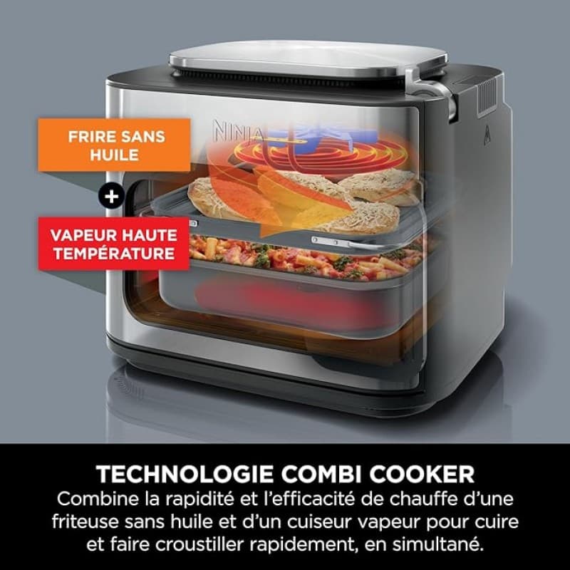 Multikocher 12-in-1 Backofen & Heißluftfritteuse Fritteuse 12 Kochfunktionen – 3