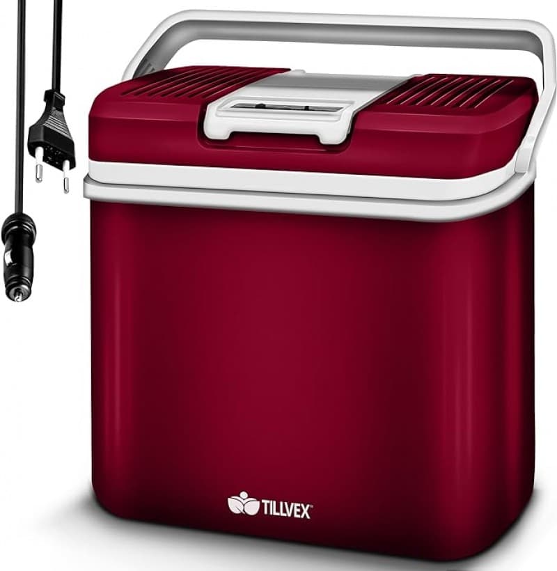 Kühlbox / Warmhaltebox Kühltasche elektrisch 24 L Mini Kühlschrank 230 V + 12 V