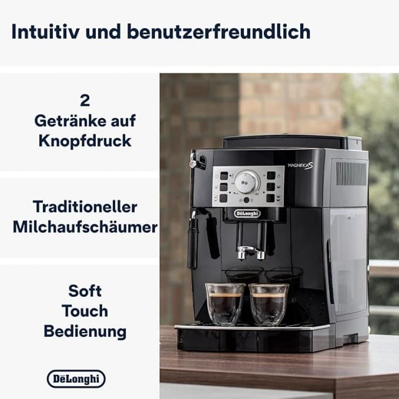 Kaffeevollautomat Cappuccino-Milchaufschäumdüse Espresso-Direktwahltasten Drehregler 2-Tassen-Funkti – 2