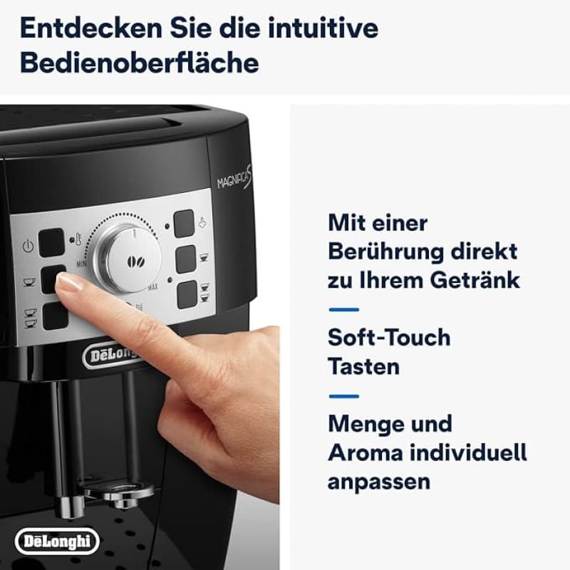 Kaffeevollautomat Cappuccino-Milchaufschäumdüse Espresso-Direktwahltasten Drehregler 2-Tassen-Funkti – 4