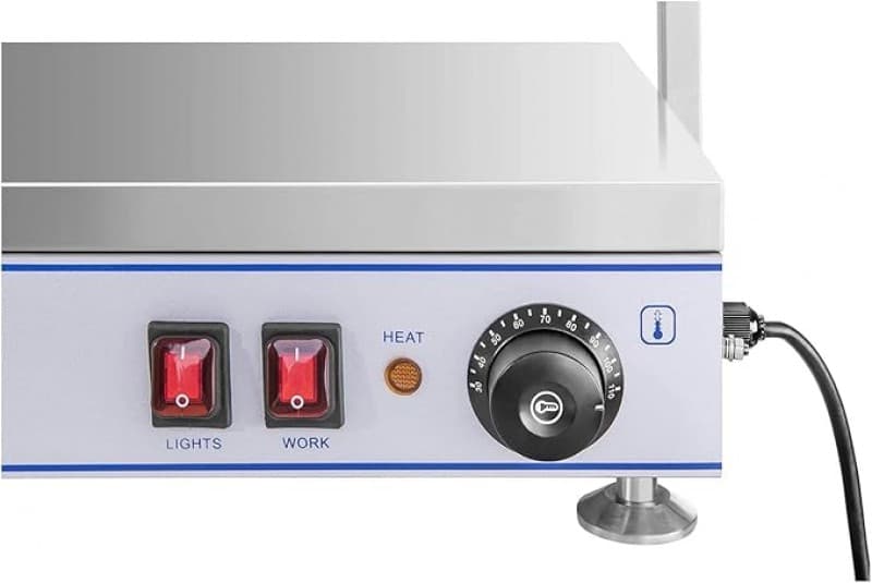 Suppenstation Warmhalteplatte Wärmetheke Speisenwärmer Buffetwärmer 1.550 W Arbeitsplatte 100 x 50 – 3