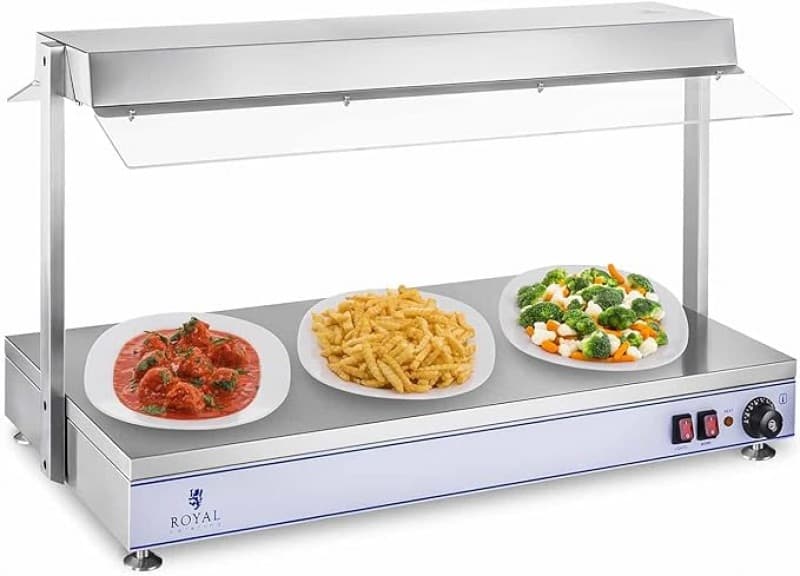 Suppenstation Warmhalteplatte Wärmetheke Speisenwärmer Buffetwärmer 1.550 W Arbeitsplatte 100 x 50 – 4