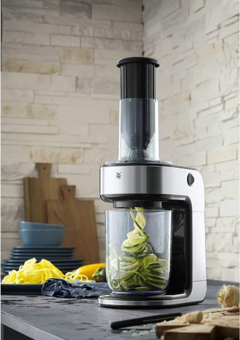 Spiralschneider-Küche Küchenhäcksler Obstschneider Gemüseschneider 3 Schneideinsätze ideal für Obst- – 4