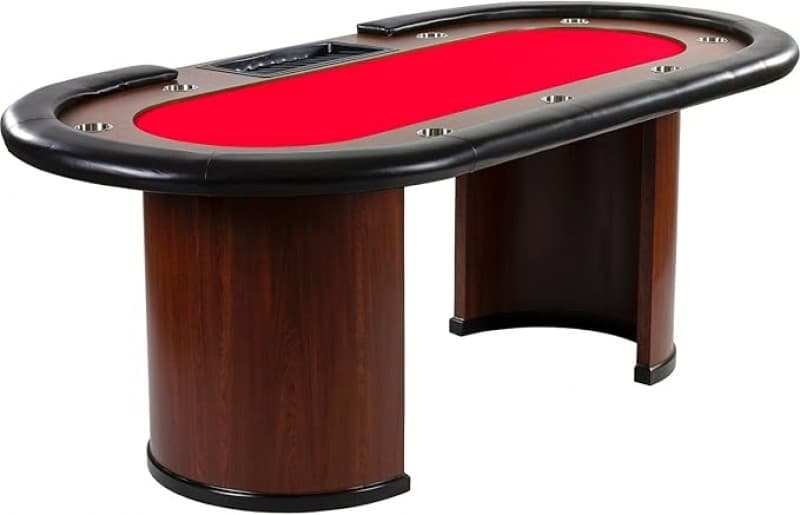 Pokertisch Royal Flush komplett 213 x 106 x 75 cm Gewicht 58 kg 9 Getränkehalter gepolsterte Armaufl – 5