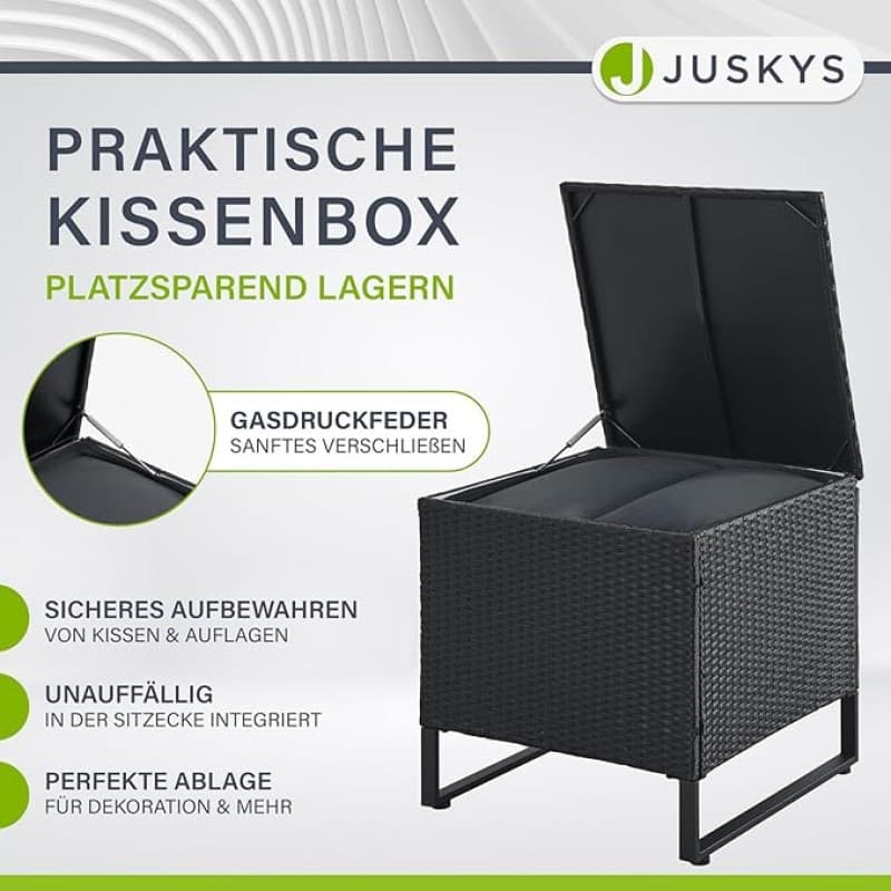 Gästesitzecke Kundensitzecke Messemöbel 4 Personen Polyrattan Lounge Messelounge mit Beistelltisch A – 4