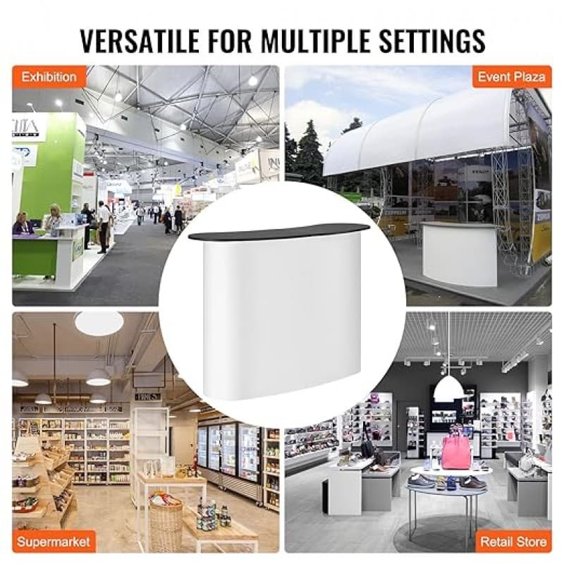 Empfang Messe mobiler Messestand Messethekenständer faltbarer Werbe-Stehtisch Pop-Up-Podium mit Lage – 3