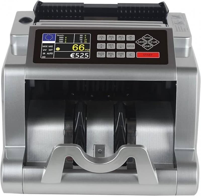 Wertzähler Geldzählmaschine Mischbanknotenzähler Summenzähler Banknotenprüfer Geldzählmaschine Schei – 3