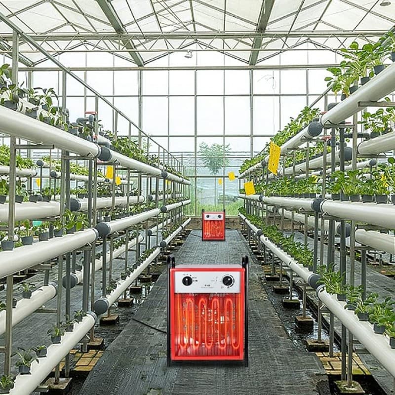 Heizlüfter 9000 W Heizgerät mit 4 einstellbarer Heizstufen Überlastschutz Elektroheizkörper tragbare – 5