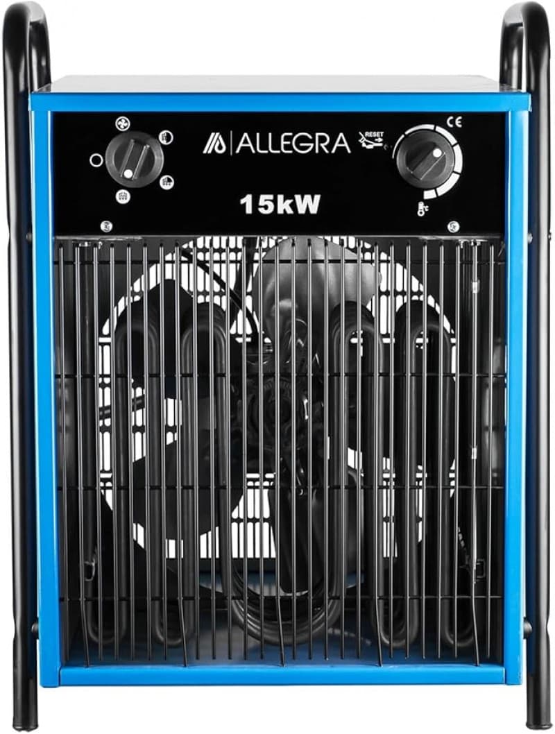 Heizlüfter 15000 W Elektroheizer Bauheizer 15 Kw Starkstrom Elektro Heizgebläse für Baustelle Werkst – 2