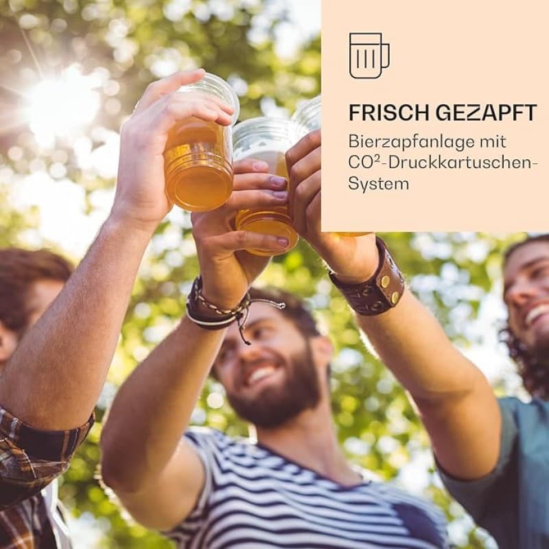Universal-Bierzapfanlage mit integriertem Bierkühler Kühlung auf 2-12 °C Bierzapfanlage 5 Liter mit – 4