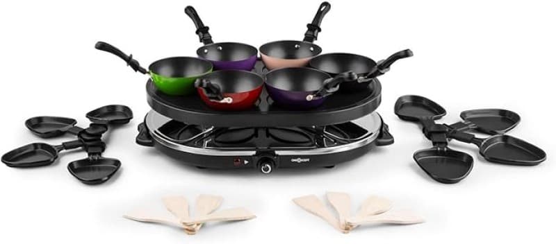 Woklette Mini-Wok Raclettegrill Tischgrill Partygrill Leistung: 1200 Watt stufenlos regulierbare Tem – 4