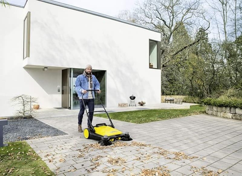 Kehrmaschine Bodenreinigungsgerät für den Außenbereich manuell Hof Wege Einfahrten Gehwege 3000 m² – 2
