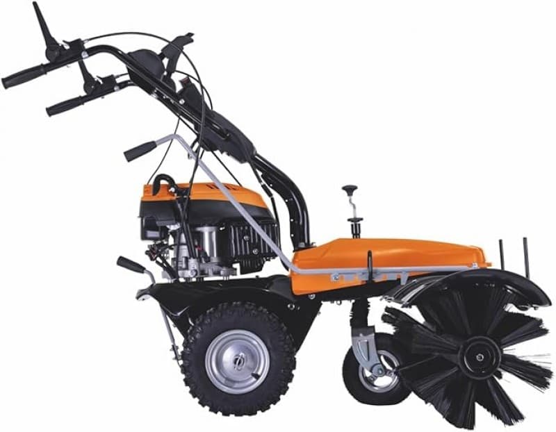 Kehrmaschine Benzin Profi 4,9 PS – Kehrbreite 100 cm | 70 L Box | E-Start | 3 Vorwärts- & 1 Rückwärt – 2