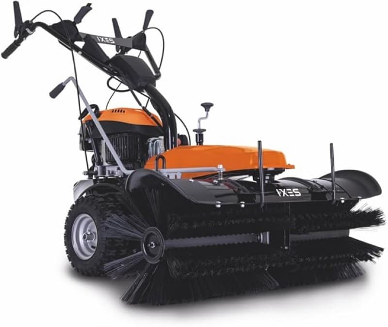 Kehrmaschine Benzin Profi 4,9 PS – Kehrbreite 100 cm | 70 L Box | E-Start | 3 Vorwärts- & 1 Rückwärt