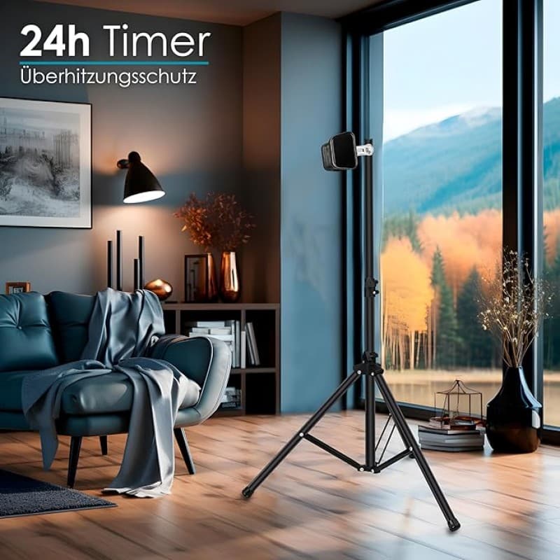 Heizstrahler | Terrassenstrahler | Heizgerät | Infrarotstrahler | Strahler | 3 Heizstufen 850 W 1650 – 4