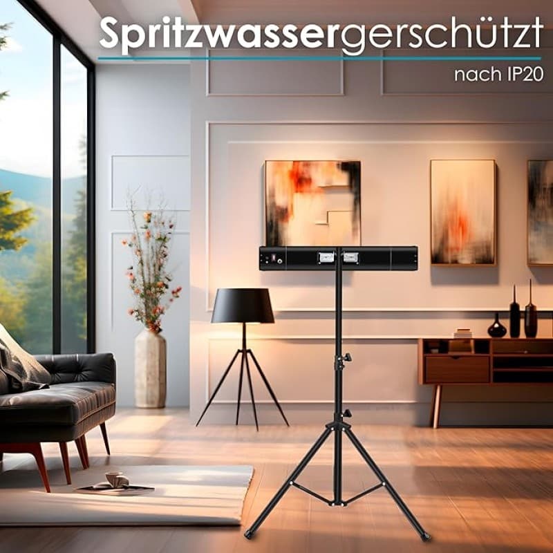 Heizstrahler | Terrassenstrahler | Heizgerät | Infrarotstrahler | Strahler | 3 Heizstufen 850 W 1650 – 5