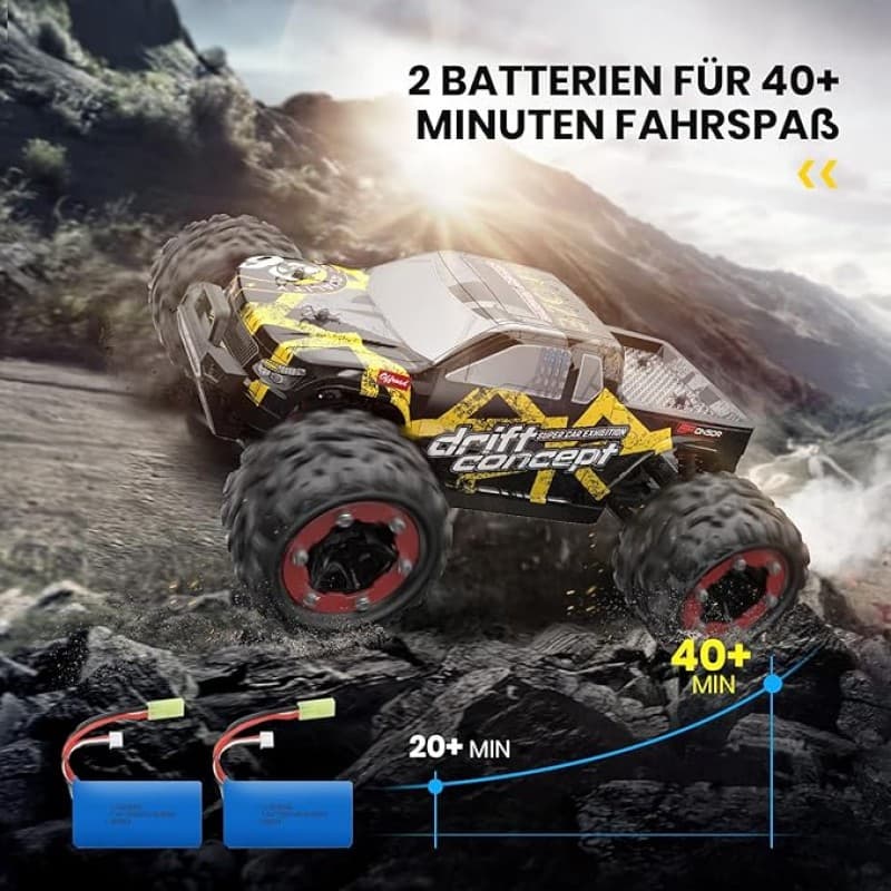 Rennauto ferngesteuertes Auto bürstenloser Motor 60 km/h 4WD Schnelles Rennauto 2 Batterien 40 Minut – 3