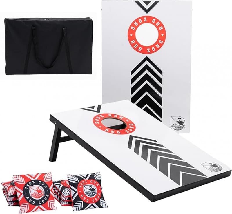 Cornhole Set 90 x 60 cm – 2 x 4 Cornhole-Beutel – Ein offiziell vom ACL lizenziertes Set von Cornhol
