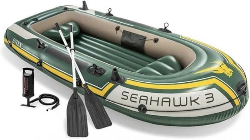Schlauchboot Paddelboot mit Padel + Luftpumpe 295 x 137 x 43 cm Traglast 360 kg – Boot