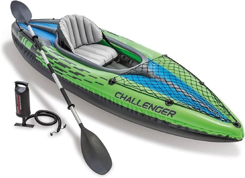 Kajak Schlauchboot Boot Phthalatfrei inkl. 84er Paddel und Luftpumpe 274 x 76 x 33 cm – 4