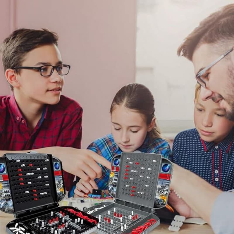 Seeschlachtspiel Schiffe versenken Gesellschaftsspiel Flottenmanöver Brettspiel für die ganze Famili – 4