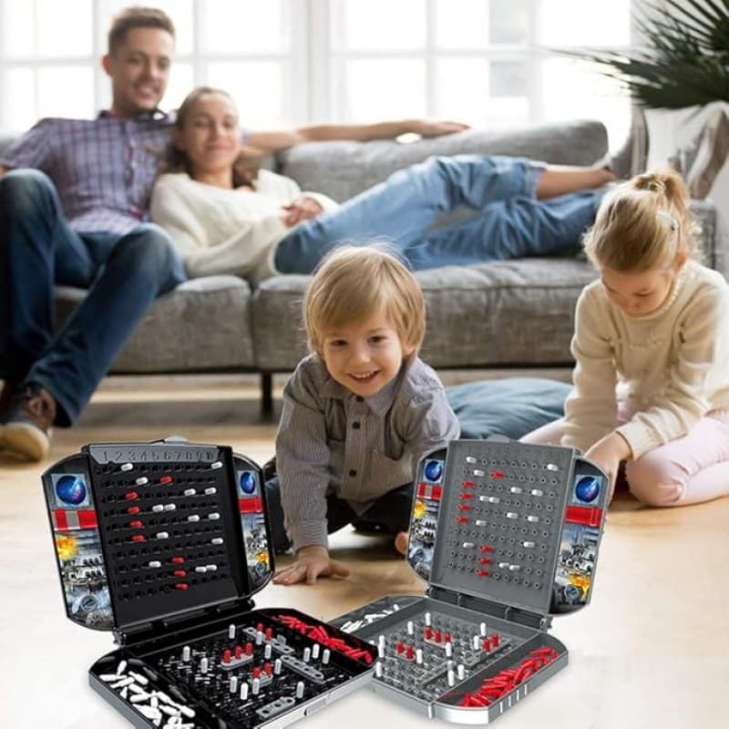 Seeschlachtspiel Schiffe versenken Gesellschaftsspiel Flottenmanöver Brettspiel für die ganze Famili – 5