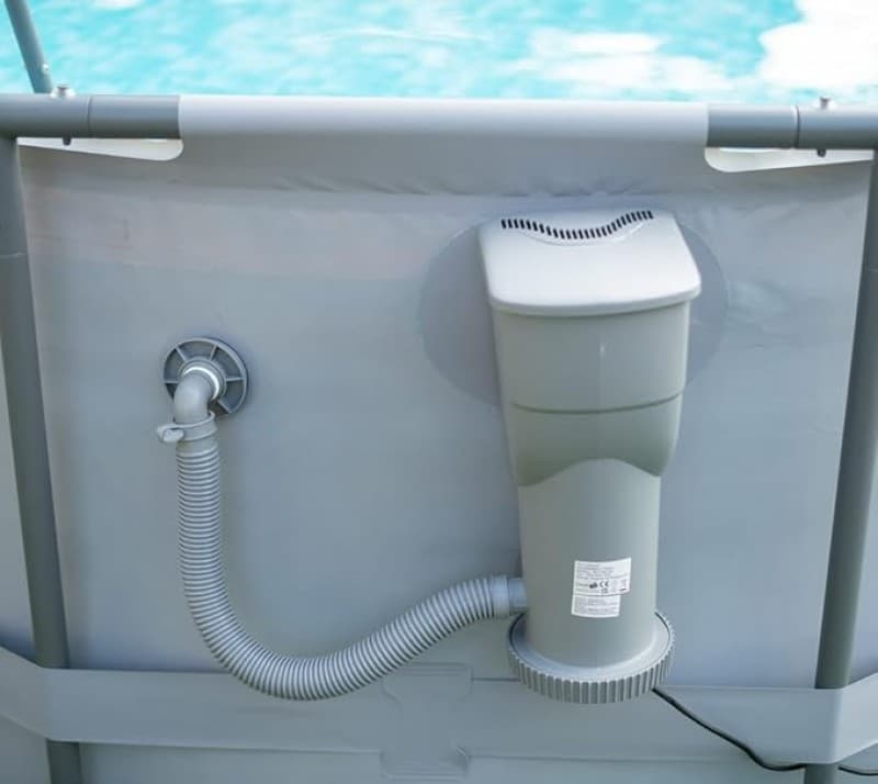 Gartenpool Swimmingpool Aufstellpool Set 488 x 305 cm mit Filterpumpe Bodenvlies Abdeckplane und Ein – 5