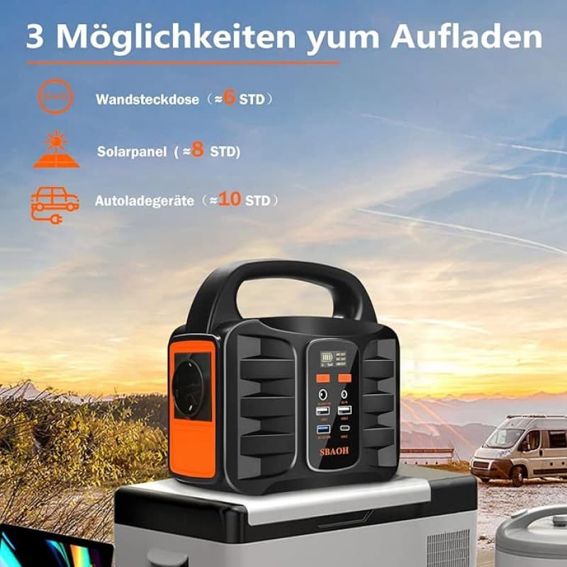 Handyladegerät tragbare Powerstation Solargenerator Ladegerät Stromgenerator Stromquelle 99Wh SBAOH – 5