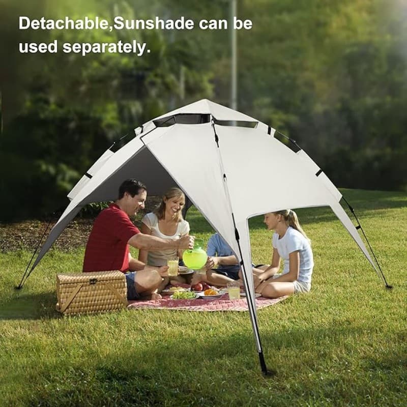 Campingzelt Pop-Up-Zelt 2-3 Personen Wasser- und Winddichtes Campingzelt abnehmbarer Außenzeltplane – 3