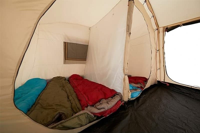 Zelt für 6 Personen Familienzelt 3 Eingänge abtrennbarer Schlafbereich großer Wohnbereich viel Staur – 4