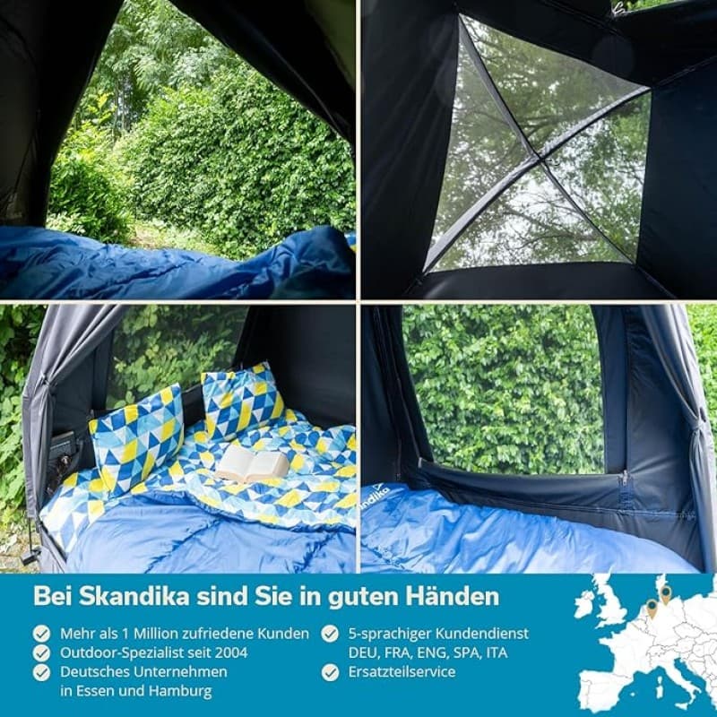 Feldbett Zeltbett für 2 Personen Zeltliege erhöhtes Campingbett aufblasbare Luftmatratze wasserdicht – 5